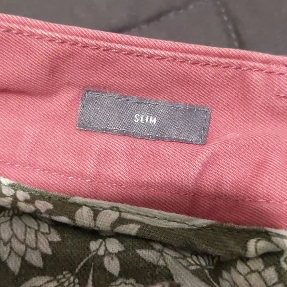 Bonobos 31/32 Pink Flat Front Slim Straight Mid Rise Chino Pant Khaki - Picture 4 of 8